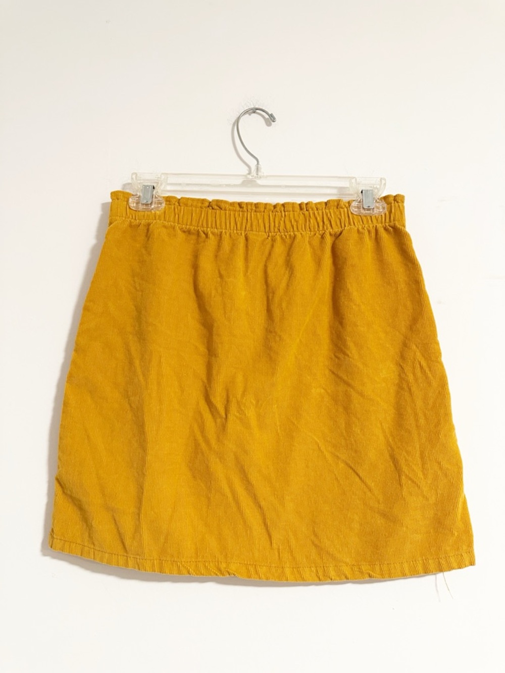 Old Navy Girls Mustard Yellow Corduroy Skirt Size XL 14-16 High Waisted - Picture 5 of 5
